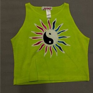 handmade hand painted crop top